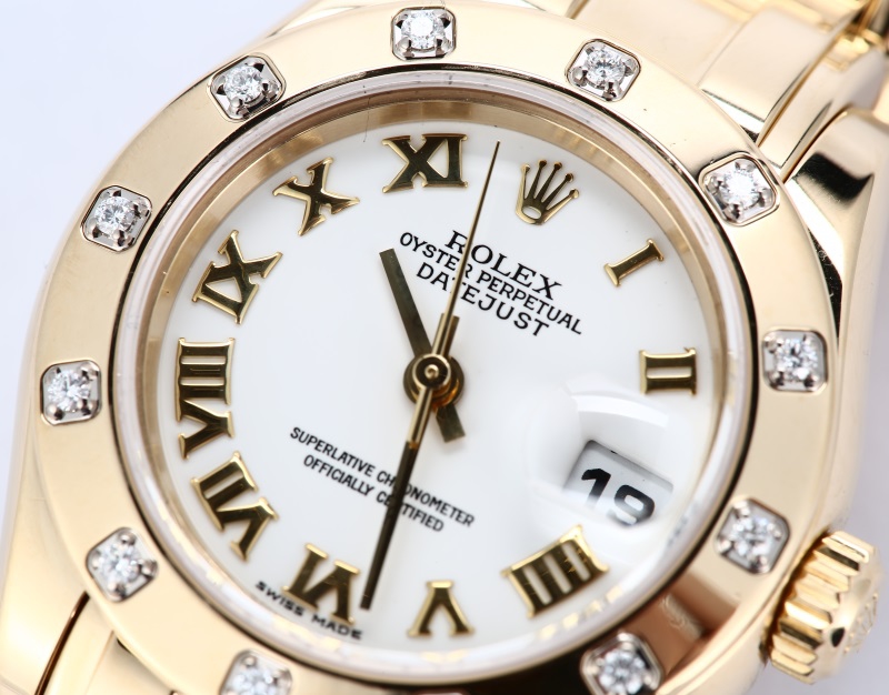 Ladies Rolex Pearlmaster 80318 Roman