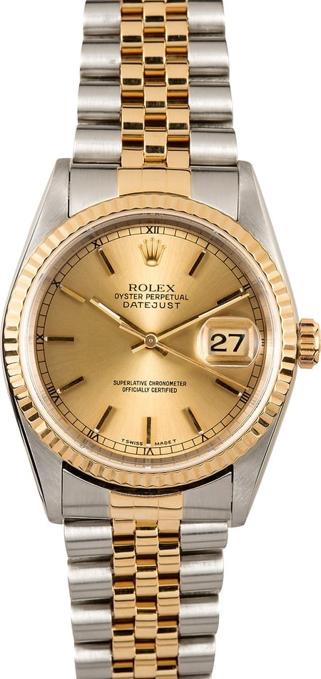 rolex two tone datejust 36mm