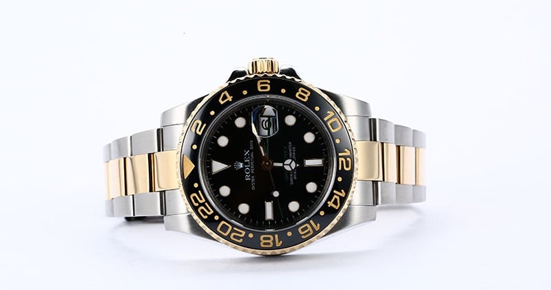 Rolex GMT Master 2 Steel and Gold 116713 Black Dial