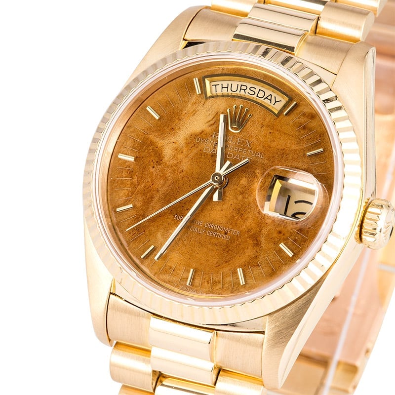 Rolex President 18038 Exotic Wood Dial