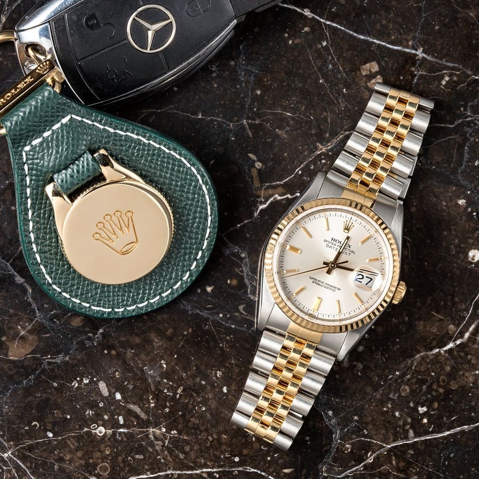 Two-Tone Rolex Datejust 16233 Silver Dial