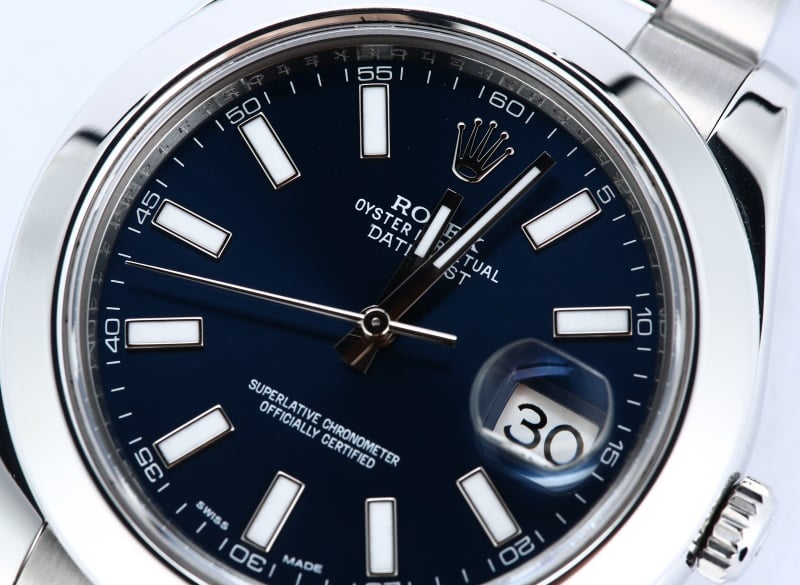 Rolex Datejust 41MM 116300 Blue Index Dial