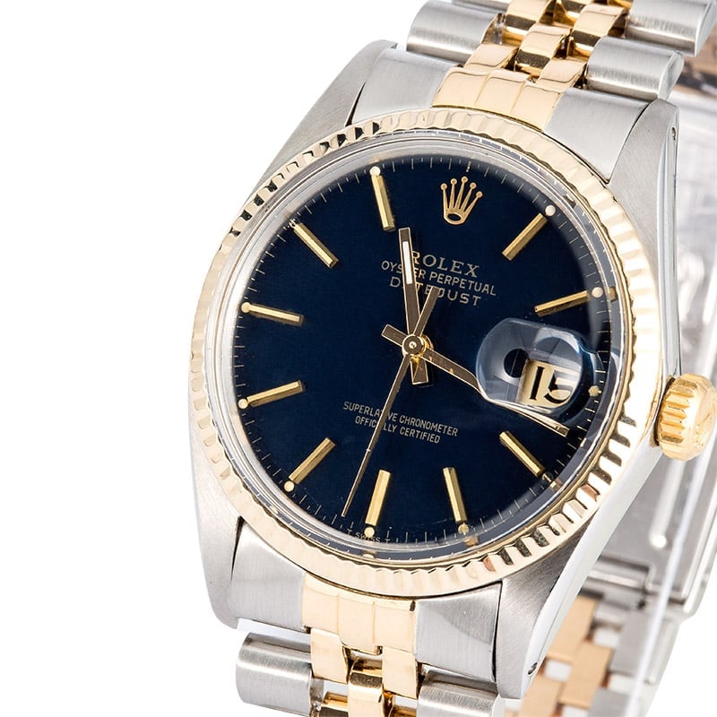 Rolex Datejust 16013 Blue Certified Pre-Owned