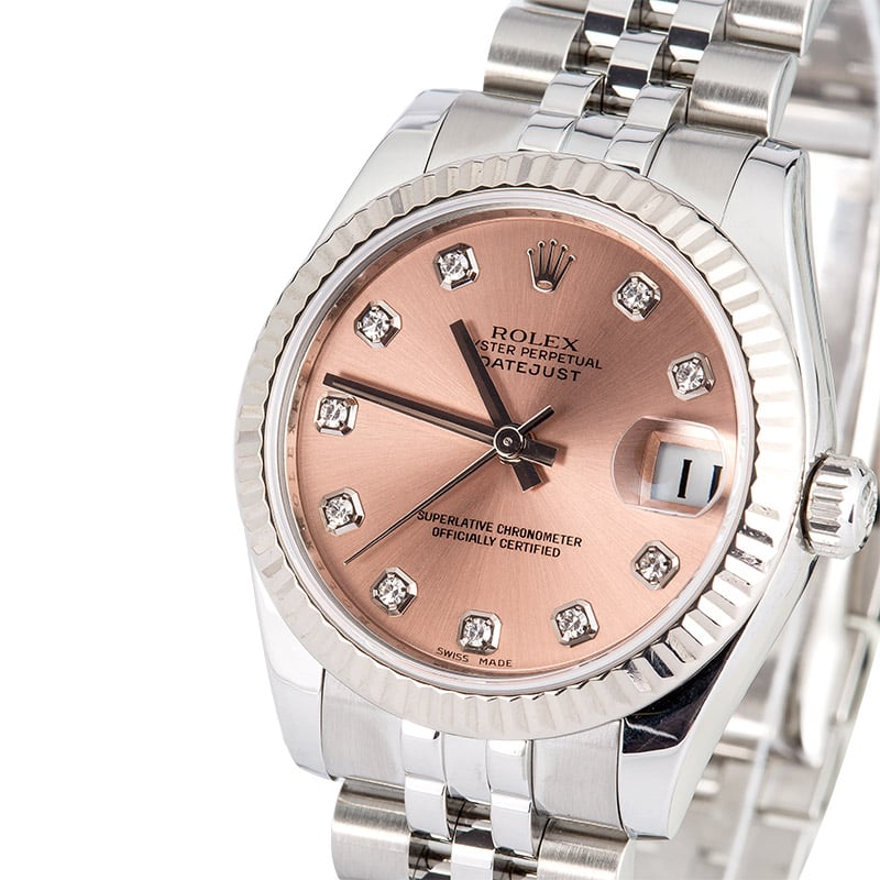 Rolex 31MM Datejust 178274 Pink Diamond