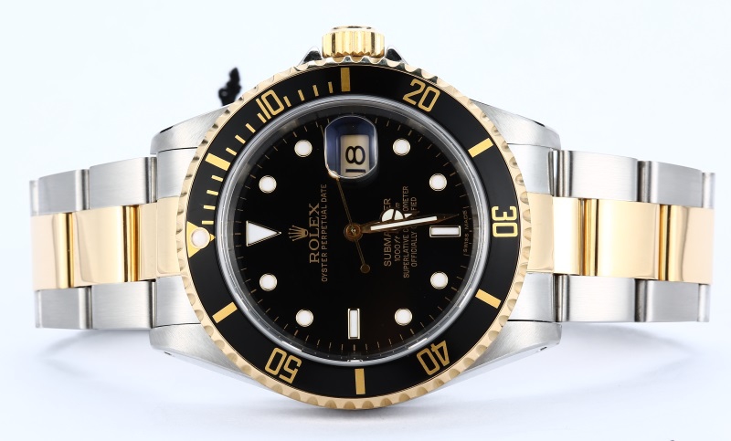 Rolex Submariner Two-Tone 16613 Oyster Black