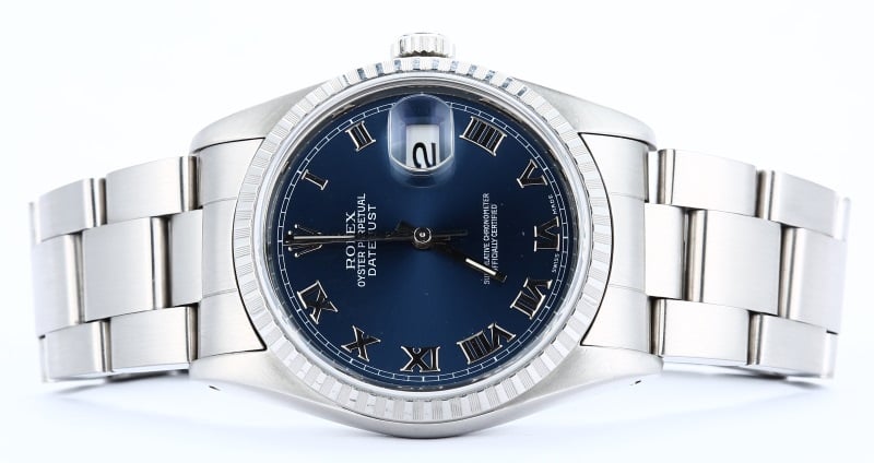 Rolex Datejust 16220 Blue Roman