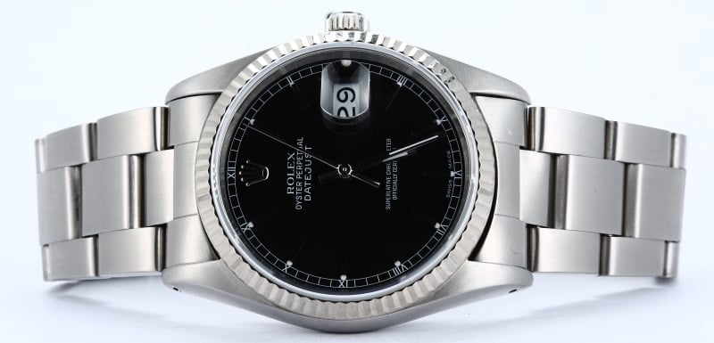 Rolex Oyster Datejust 16234 Black Dial