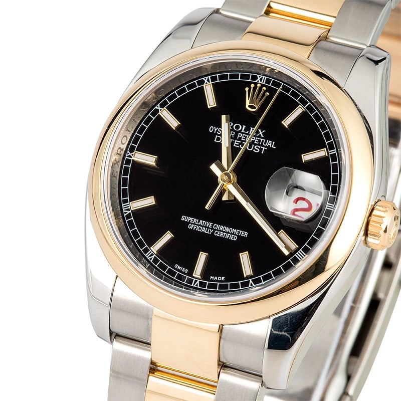 Rolex Datejust 116203 Black Index Dial