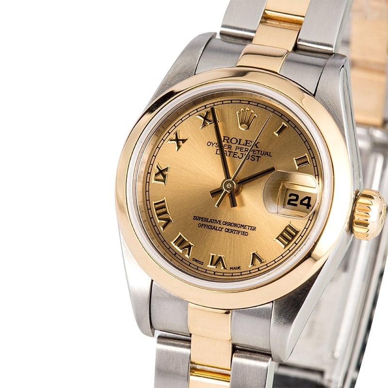 Rolex Lady-Datejust 79163 Champagne Roman