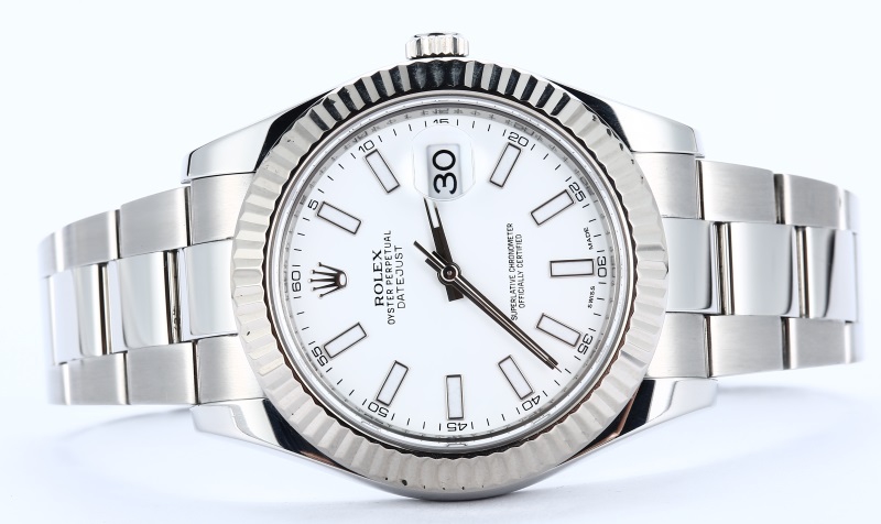 Rolex White Datejust II 116334 41MM