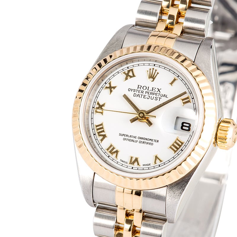 Rolex Lady-Datejust 79173 White Roman Dial