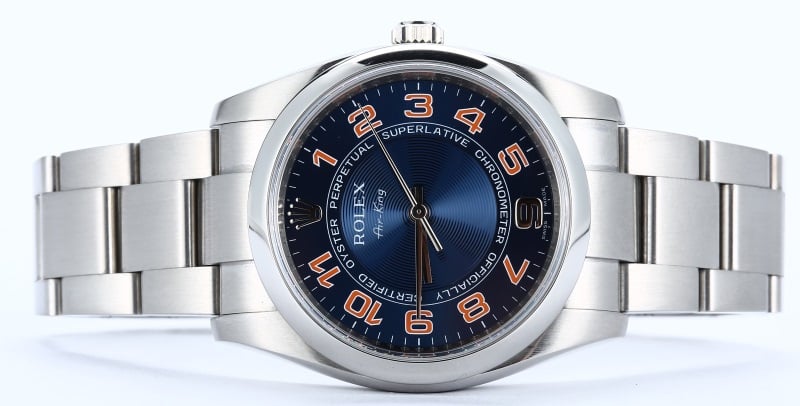 Rolex Air King 114200 Blue Concentric Dial