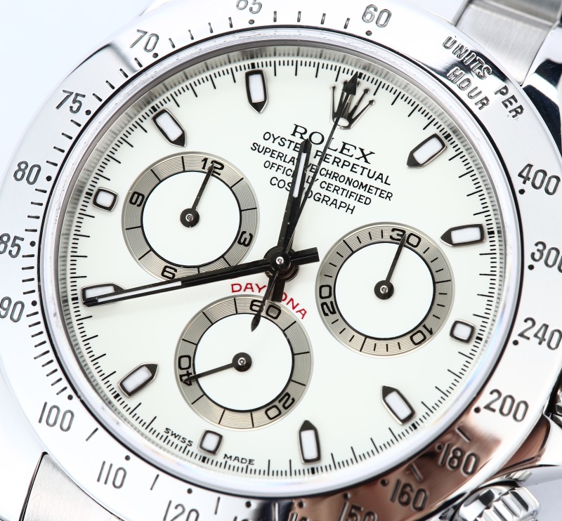 Rolex Stainless Steel Daytona 116520 White