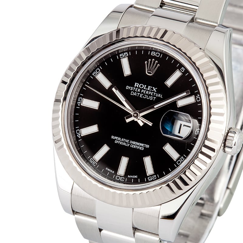 Rolex Datejust 116334 Black Luminous Dial