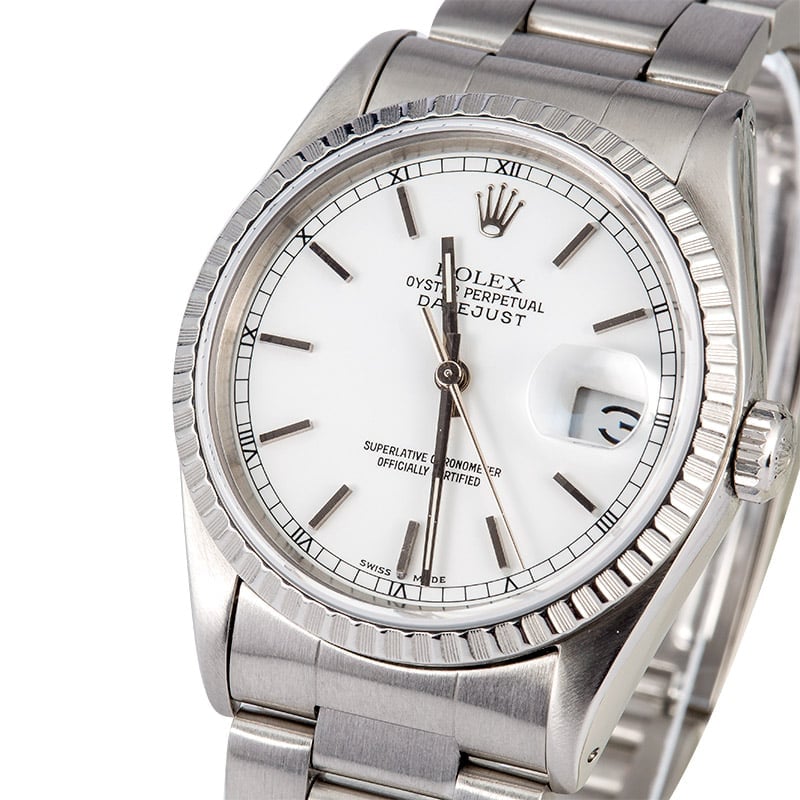 Rolex Men's Datejust 16220 Stainless