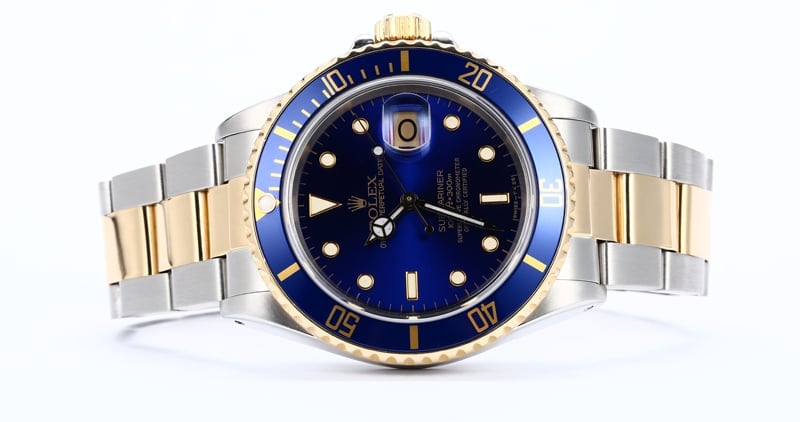 Rolex Submariner 16803 Blue Men's Watch