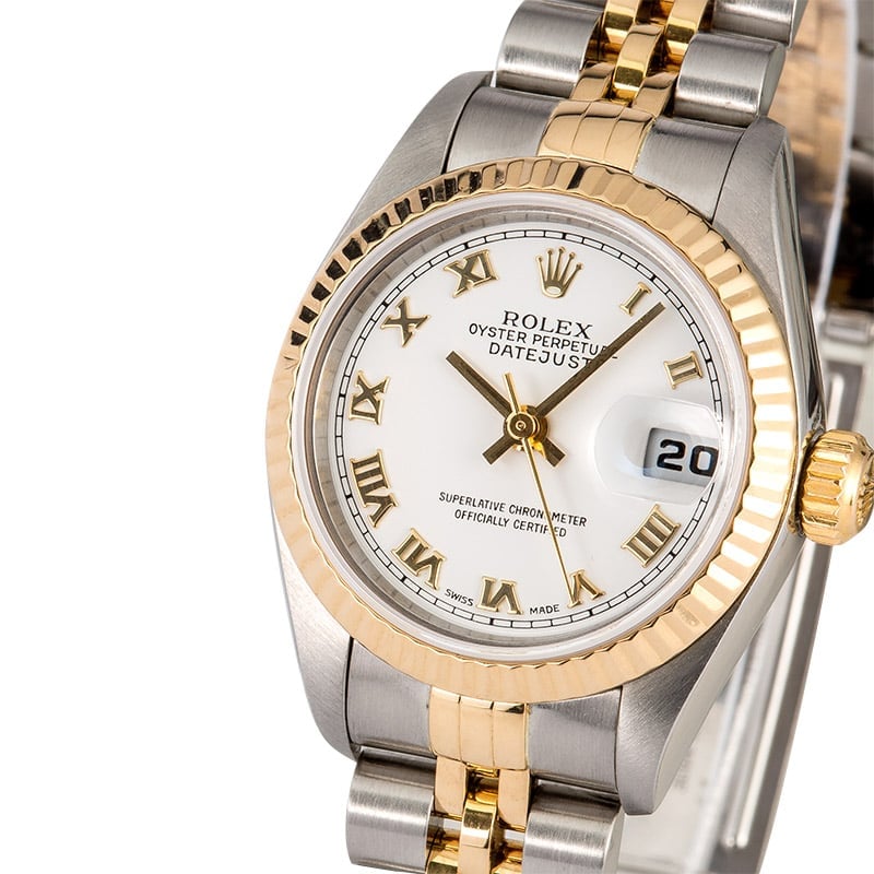 Datejust Ladies Rolex 79173 White Roman