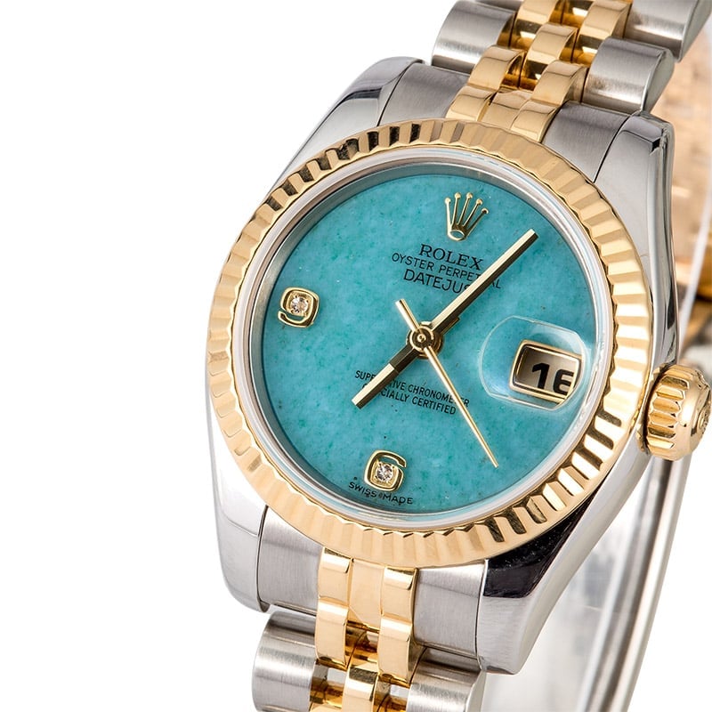 Rolex Lady-Datejust 179173 Turquoise Diamond