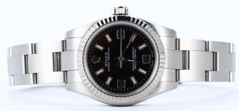 Ladies Rolex Oyster Perpetual 176234 Black and Pink