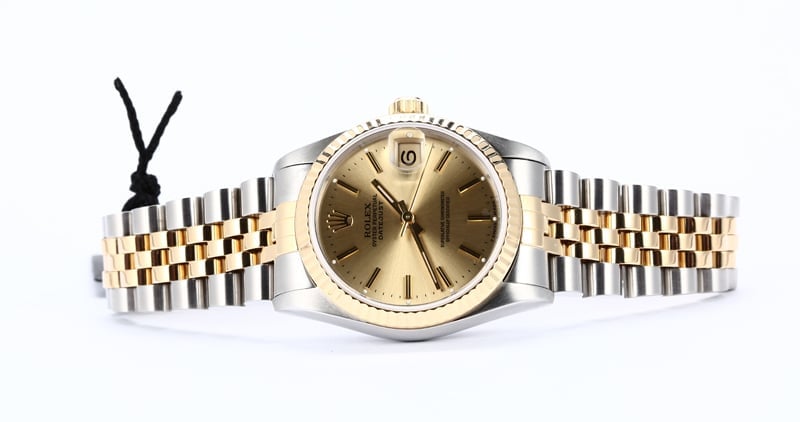 Mid-Size Rolex Datejust 68273 Champagne Dial