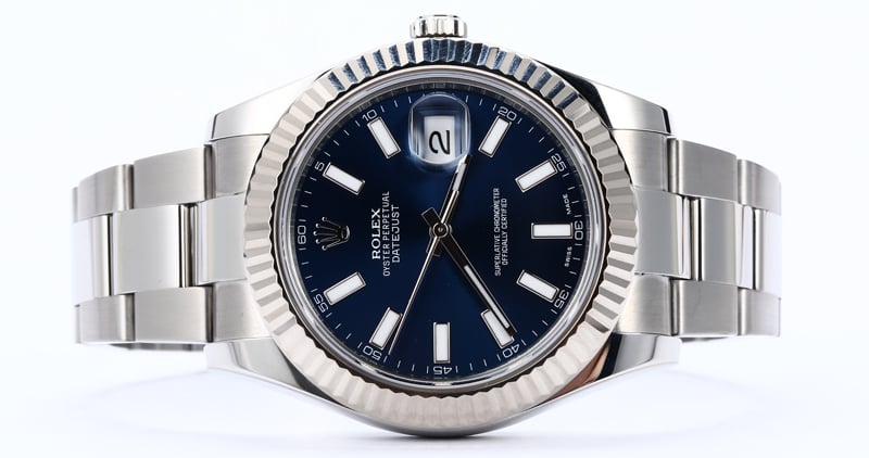 Men's Rolex Datejust II 116334BLSO Blue