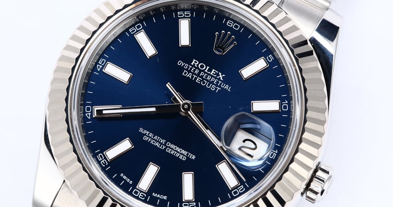 Men's Rolex Datejust II 116334BLSO Blue