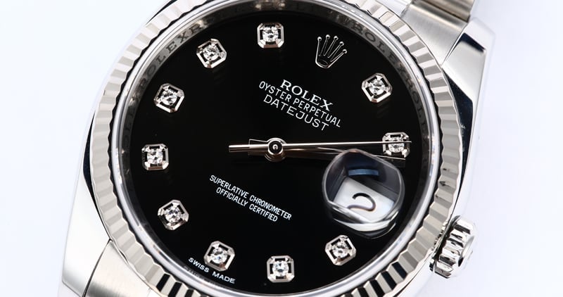 Men's Rolex Datejust 116234BKDO Black Dial