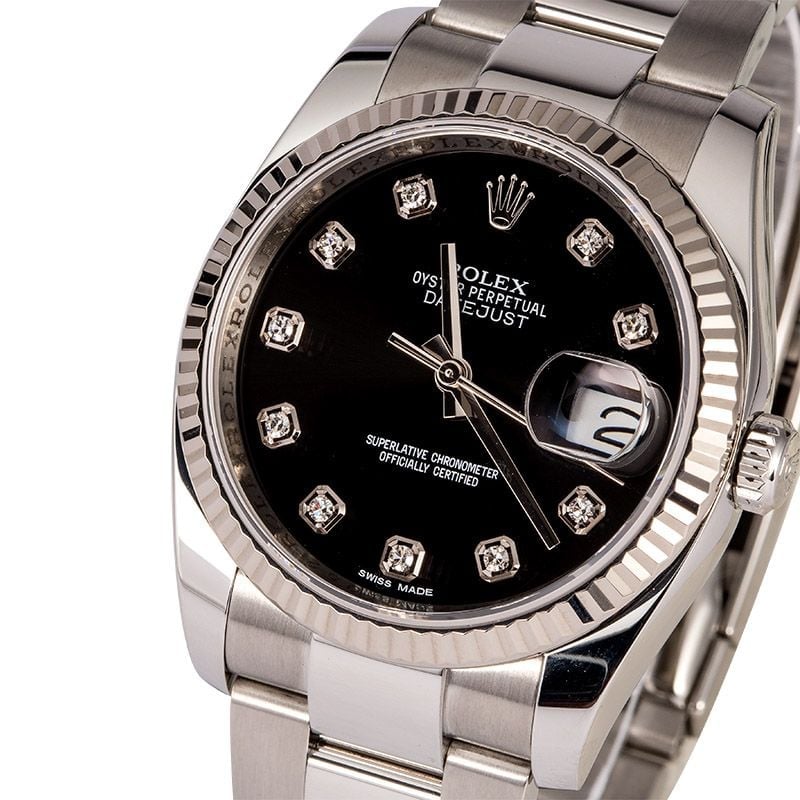 Men's Rolex Datejust 116234BKDO Black Dial