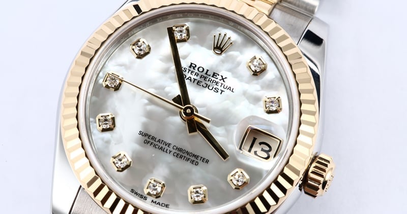 Rolex Datejust 178273MDJ Mother of Pearl Diamond Dial