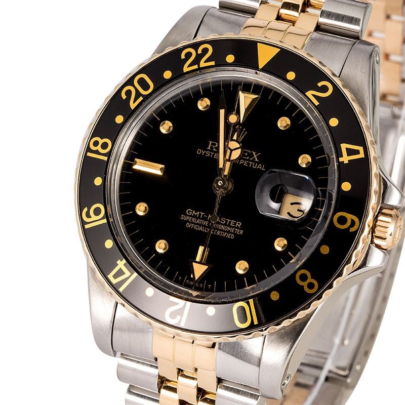 Black Rolex GMT-Master 16753 Jubilee Bracelet