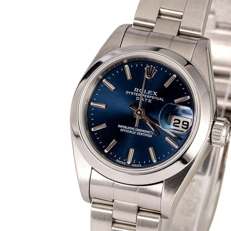 Women's Rolex Date 79160 Blue Index