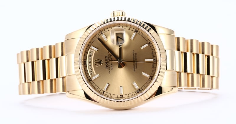 Men's Rolex President 118238CS 18K Yellow Gold