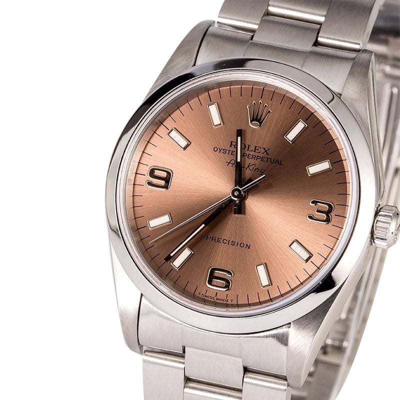 Men's Rolex Air-King 14000 Salmon Dial