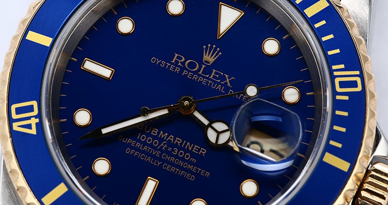 Rolex Submariner 16613 Blue Two-Tone TT