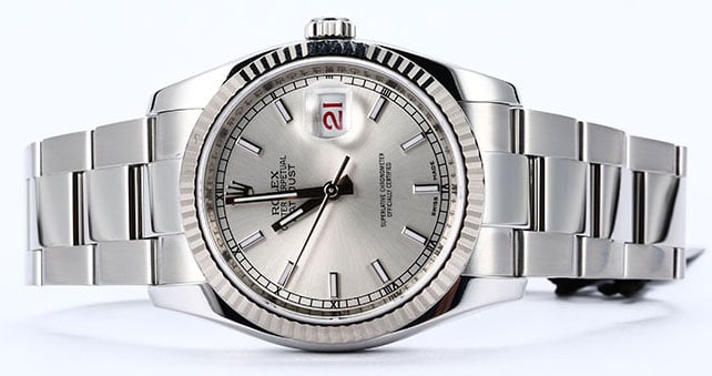 Rolex Datejust 116234 Silver Luminescent Dial