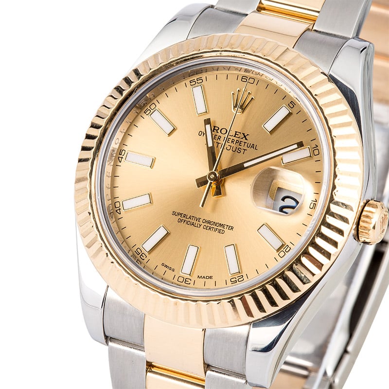 Rolex oyster datejust. Rolex Datejust 41mm. Rolex Datejust II ref: 116333. Rolex Datejust 41 Gold. Rolex Oyster Champagne Dial.