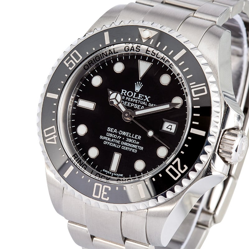 Factory Stickered Men's DeepSea Rolex 116660BKSO