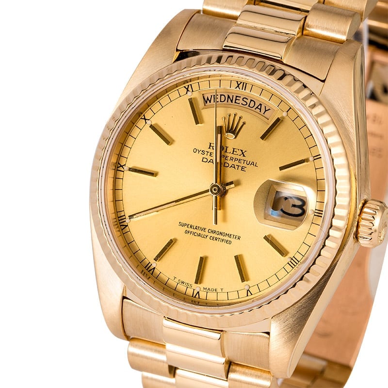 Rolex 18038 President Certified Pre-Owned