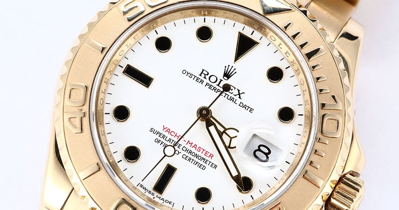 Rolex Yacht-Master 16628 18k Yellow Gold Oyster Band