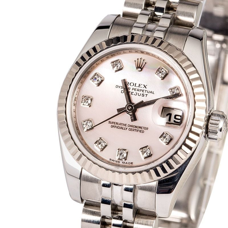 Rolex Ladies Datejust 179174 MOP Diamond Dial