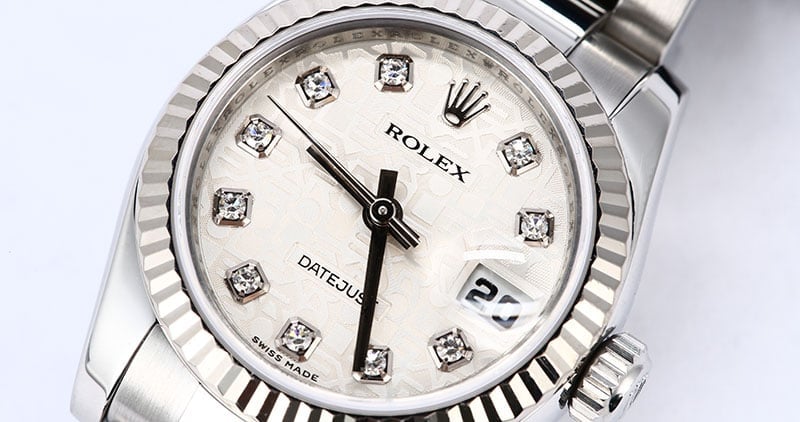 Rolex Ladies Datejust 179174 Silver Jubilee Diamond Dial