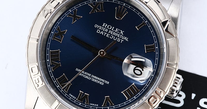 Rolex Datejust 16264 Blue Roman Dial