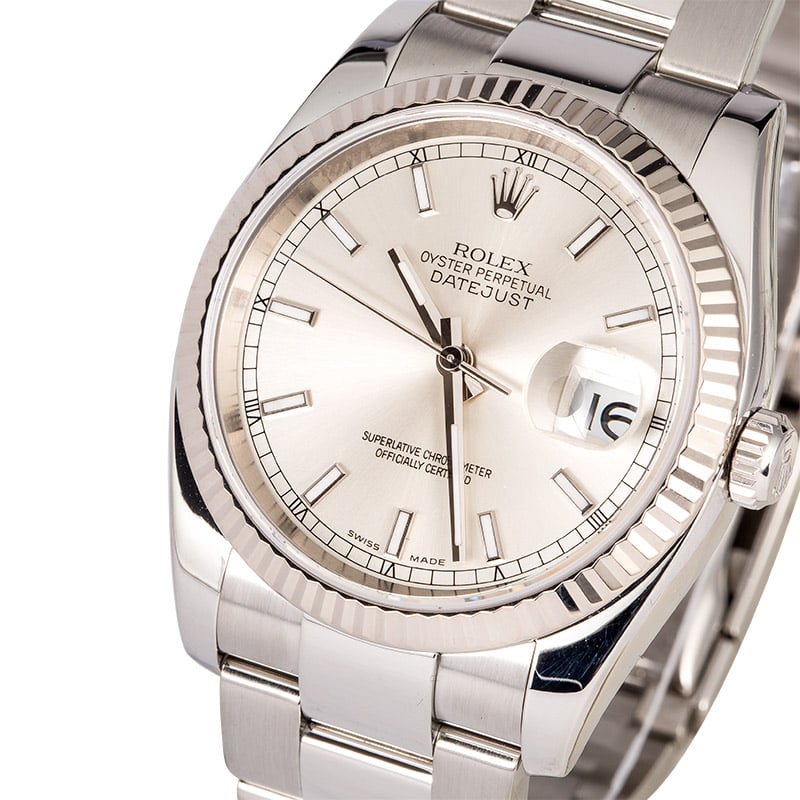 Rolex Datejust 116234 Steel and White Gold