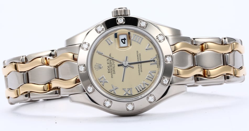 Rolex Ladies Pearlmaster 80319 Diamond Bezel