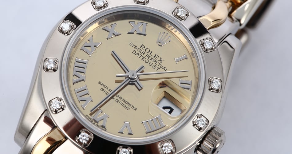 Rolex Ladies Pearlmaster 80319 Diamond Bezel