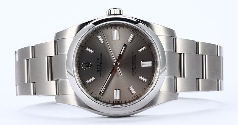 Certified Rolex Oyster Perpetual 116000 Steel Dial