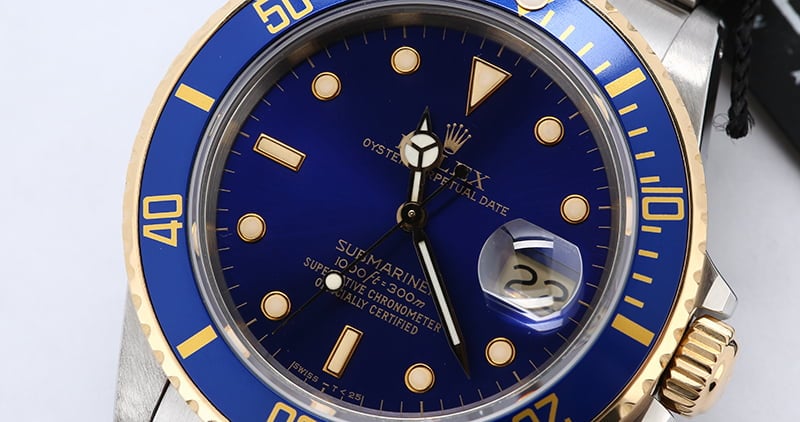 Rolex Submariner 16803 Blue Dial Watch