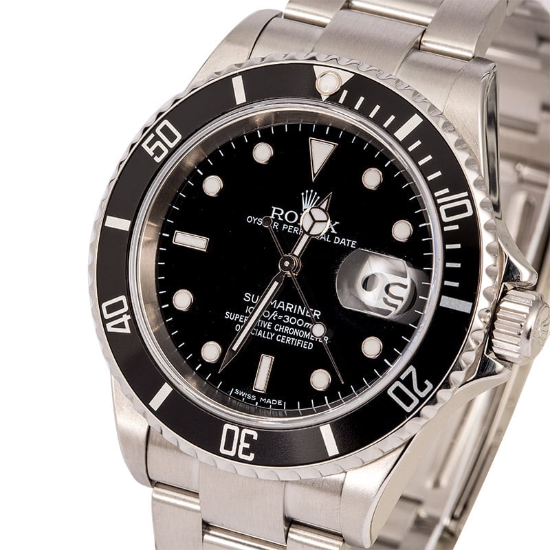 Pre-Owned Rolex Submariner 16610 Oyster Perpetual Date