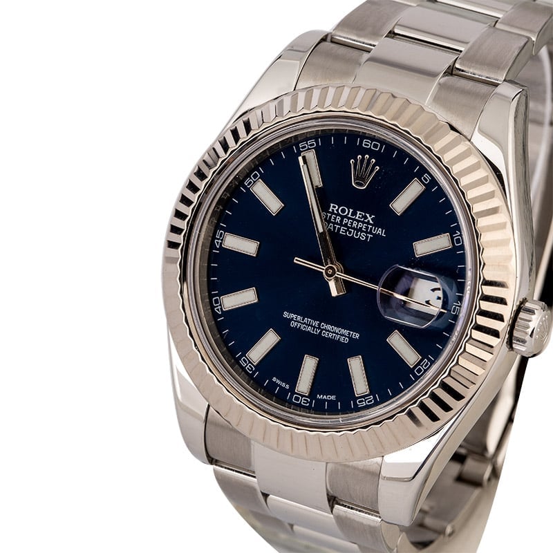 Men's Rolex Datejust II Ref 116334 Blue Dial