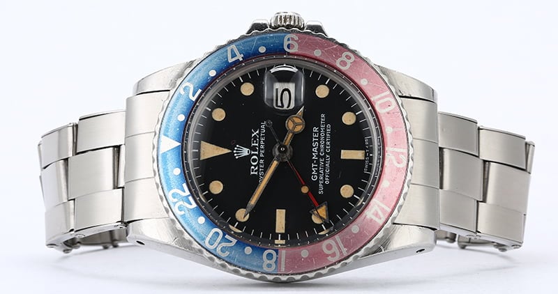 Vintage 1979 Rolex GMT-Master 1675 Pepsi Bezel